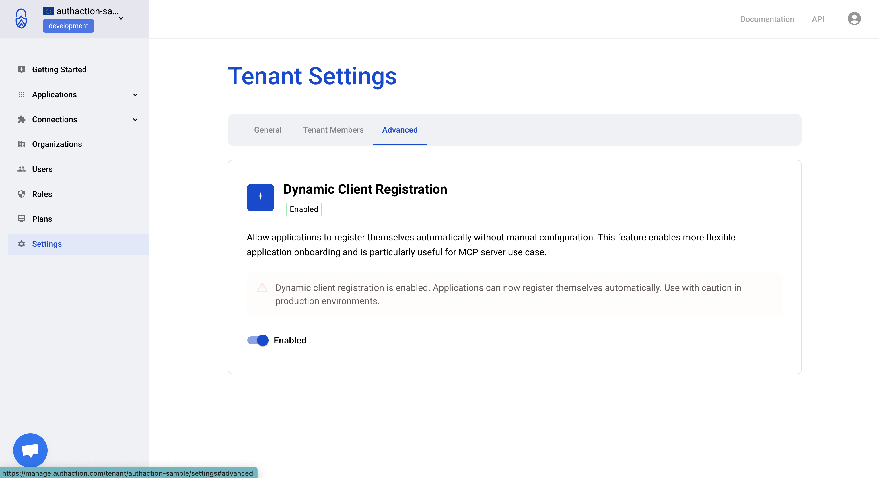 Enable Dynamic Client Registration